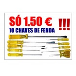 CHAVES DE FENDA CONJUNTO DE 10